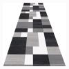 Siunwdiy Hallway Runner Rug 120 x 170 cm, Non-Slip, Washable, Gray and Black view 1