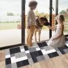 Siunwdiy Hallway Runner Rug 120 x 170 cm, Non-Slip, Washable, Gray and Black view 3