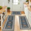 HEBE Boho Kitchen Rug Set, 3-Piece, with Runner, Vintage, Non-Slip, Washable view 2