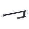 Honmein Upgrade Paper Towel Holder, SUS304 Stainless Steel, Under-Cabinet, Bendable, Adhesive or Drill Mount (2 Black) view 3