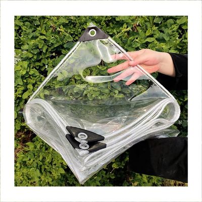 Waterproof Transparent PVC Tarp, 0.5 mm, 1.4 x 2.5 m