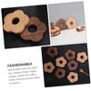 2-Piece Heat-Resistant Wooden Flower Coasters view 3