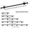 DMCHENGMA 210 cm Black Metal Stair Handrail, Wall-Mount Round Pipe Railing view 2