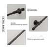 DMCHENGMA 210 cm Black Metal Stair Handrail, Wall-Mount Round Pipe Railing view 3
