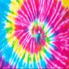 BELECO 6 x 3 m Tie-Dye Fabric Photography Backdrop, Colorful Rainbow, Birthday, Watercolor, Spiral, 1960s Hippie Theme view 1
