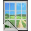 Universal Adjustable Window Mosquito Screen 120 × 130 cm, Black view 1