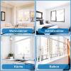 Universal Adjustable Window Mosquito Screen 120 × 130 cm, Black view 2