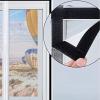 Universal Adjustable Window Mosquito Screen 120 × 130 cm, Black view 4