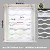 Wave Double Roller Blind, White, 65 x 215 cm, No-Drill Clamp-Fix view 2