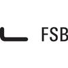 FSB Frame Door Lever Handle 09 1035, Return Spring B, Square Rose, Satin Stainless Steel view 3