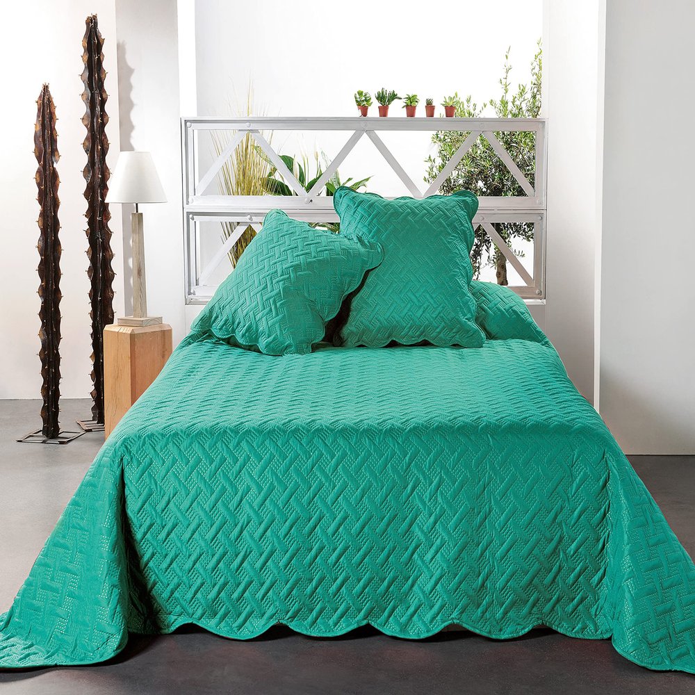 Linder Modern Bedspread, Mint Green, 230 x 250 cm