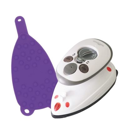 Phnix Travel Steam Iron with Travel Iron Rest (Purple)