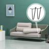 Angoily Black Iron Hairpin Table Legs, 2 Pieces, 20 cm view 2