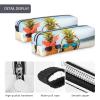 Leather Pencil Case and Cosmetic Bag, Beach Two Pineapples Sea view 4