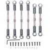 RC Tie Rod Set, Metal Steering Servo Linkage for 1/14 RC Cars (Titanium) view 1