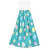 2-Pack Kitchen Towels with Hook-and-Loop Hanging Strap, Easter Egg Design, 35.6 x 46.2 cm view 2