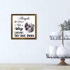 Luckluccy Framed Wooden Sign with "Angels Don't Always Have Wings, Sometimes They Have Paws" for Home, Children's Room, and Bedroom, 7 x 7 in view 3
