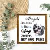 Luckluccy Framed Wooden Sign with "Angels Don't Always Have Wings, Sometimes They Have Paws" for Home, Children's Room, and Bedroom, 7 x 7 in view 4