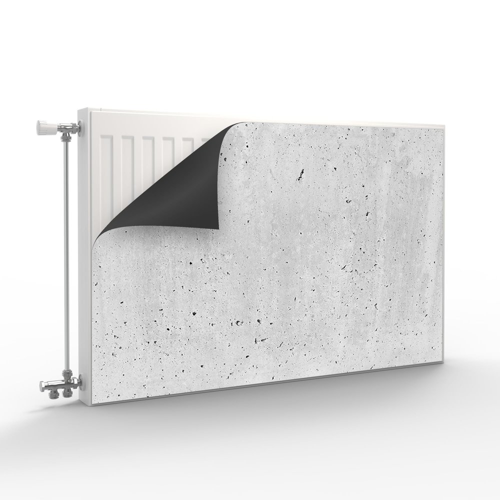Primus Print Magnetic Radiator Cover, Concrete Look, 120 x 60 cm