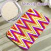 Ultra-Soft Plush Faux Fur Shag Rug, Geometric Chevron Stripes view 4