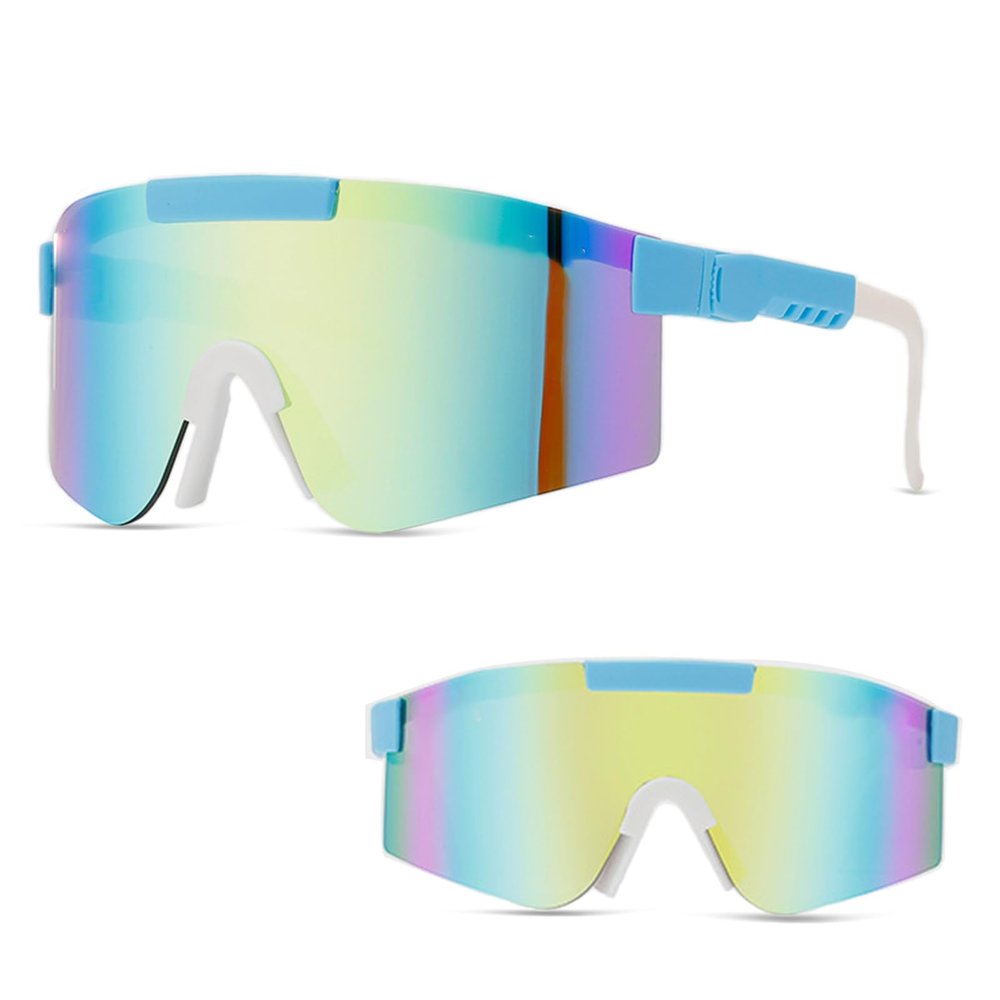 Ruikdly Sport Sunglasses, Cycling Glasses with Adjustable Temples, UV400 Polarized Sunglasses for Men and Women for Riding, Skiing, Fishing, and Skydiving