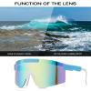 Ruikdly Sport Sunglasses, Cycling Glasses with Adjustable Temples, UV400 Polarized Sunglasses for Men and Women for Riding, Skiing, Fishing, and Skydiving view 4