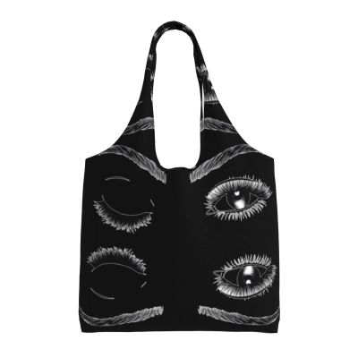 KIDINN Colorful Squares Print Canvas Tote Bag for Shopping, Travel, Storage and Daily Use