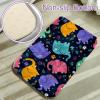Ultra-Soft Plush Faux Fur Shag Rug with Colorful Elephants view 4