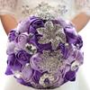 Handmade Romantic Artificial Rose Bridal Bouquet view 1