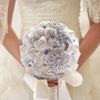 Handmade Romantic Artificial Rose Bridal Bouquet view 4