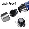 Insulated Stainless Steel Water Bottle with Heart American Flag Design view 2