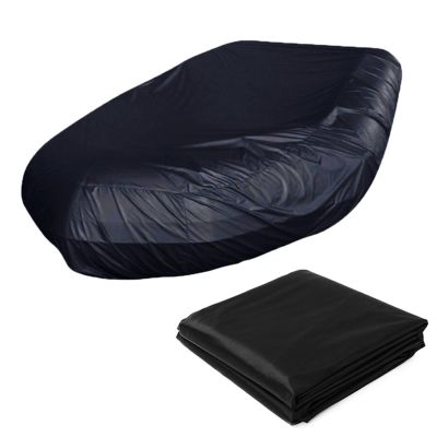 ANZAGA Boat Cover, 210D Waterproof, UV-Resistant, Black, 8.85 ft/2.7 m