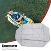 ANZAGA Boat Cover, 210D Waterproof, UV-Resistant, Black, 8.85 ft/2.7 m view 2