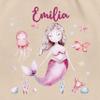 Drawstring Backpack – Mermaid Design – One Size – Natural White view 2