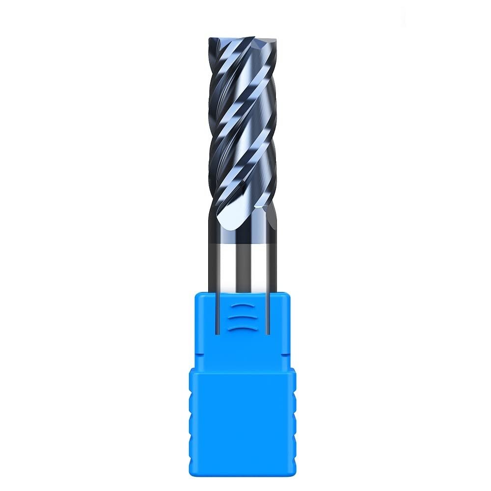 ALLZZY Carbide End Mills, Alloy Tungsten Steel Milling Cutters for CNC Machines (Color: 5 pcs, Size: 3X4DX50L-4F)