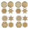 Yangyou 16-Piece Set Metal Energy Decor Stickers view 1