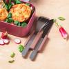 monbento MB Slim Box Rosa Moka Trio Cutlery Set for MB Original and MB Square Lunch Boxes view 2