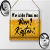 Femer Metal Sign 30 x 20 cm: What Is the Plural of Beer? view 2
