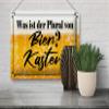 Femer Metal Sign 30 x 20 cm: What Is the Plural of Beer? view 4