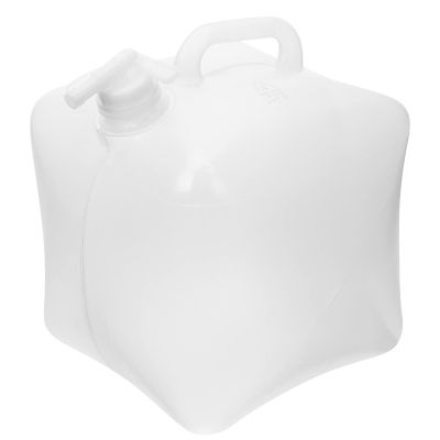 BESPORTBLE LDPE Collapsible Water Bag, White, 10 L, for Camping and BBQ