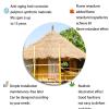 Pealihuy Palm Runner Artificial Thatch Roof Cover, 1 Piece view 2