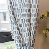 SASIGAYA Boho White Vintage Tassel Curtains, Cotton-Linen Sheer Leaf Pattern, 2-Piece Set for Modern Kitchen, Bedroom & Living Room, 132214 view 1