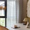 SASIGAYA Boho White Vintage Tassel Curtains, Cotton-Linen Sheer Leaf Pattern, 2-Piece Set for Modern Kitchen, Bedroom & Living Room, 132214 view 3