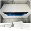 Folding PVC Bathtub Cover & Caddy Tray, 0.6 cm, White view 1