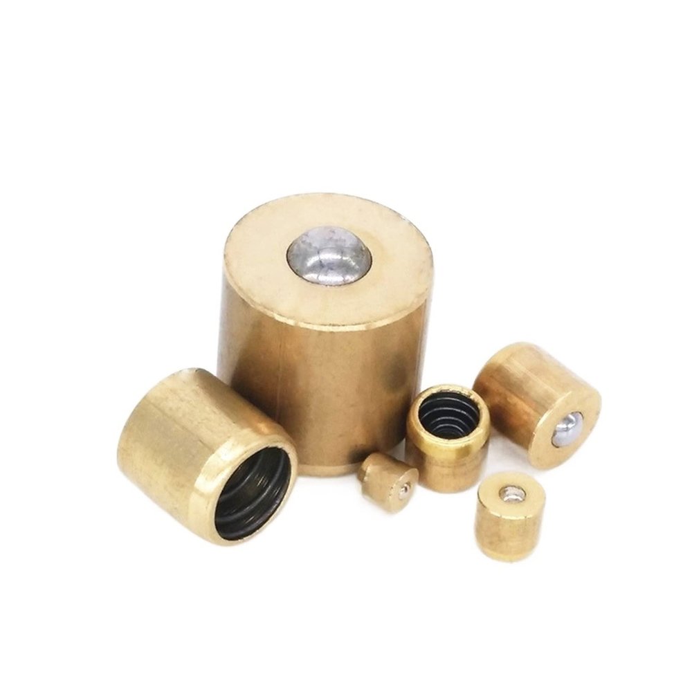 Artemisia 5-Piece Brass Push Buttons (Size: 8x8 mm)