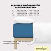 Schlafgut Easy Jersey Elastane Box Spring Fitted Sheet, 180 x 200 to 200 x 220 cm, Blue Mid view 4