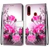 VQWQ Leather Phone Case for Samsung Galaxy A20S, Card Holder, Colorful Pink view 1