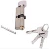 DELICK Thumb-Turn Euro Cylinder Lock, Anti-Theft Brass Door Lock, Silver view 2