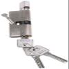 DELICK Thumb-Turn Euro Cylinder Lock, Anti-Theft Brass Door Lock, Silver view 3