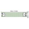 Kielsjajd Easter Spring Table Runner with Eggs and Bunny, 33 x 183 cm (E-017) view 3